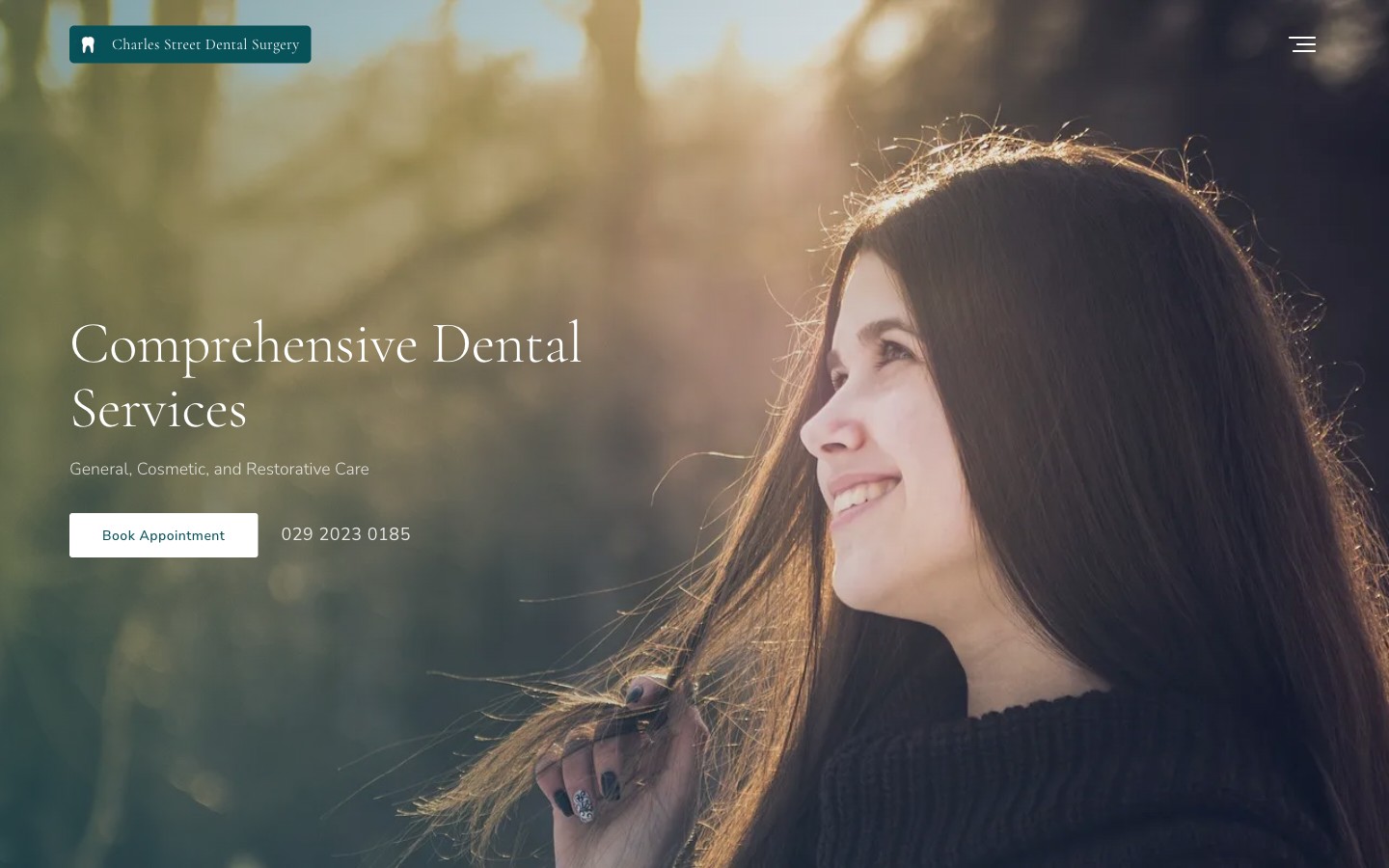 Charles Street Dental website screenshot