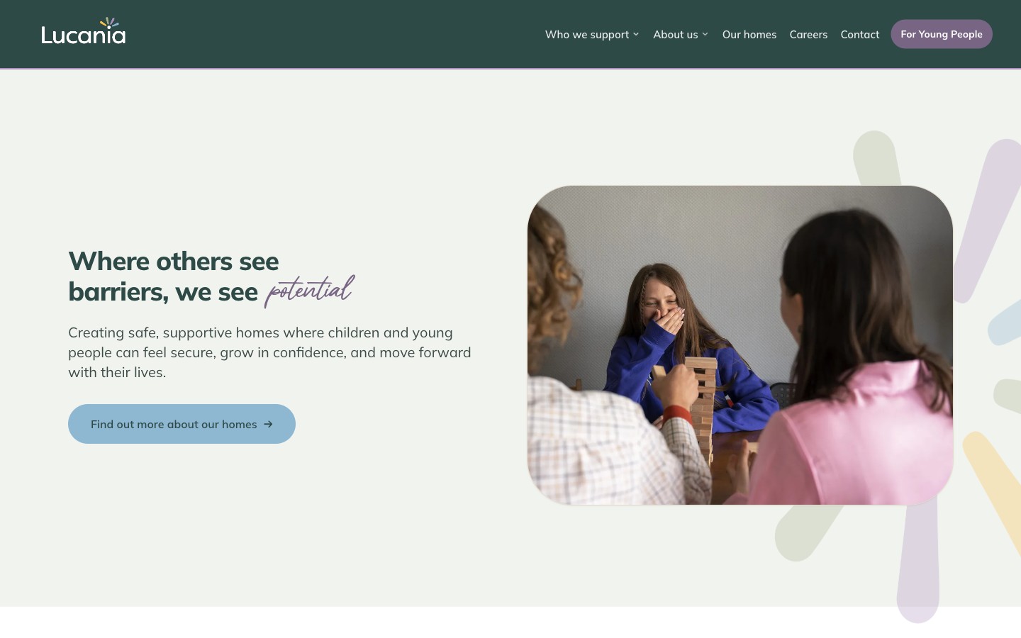 Lucania website screenshot
